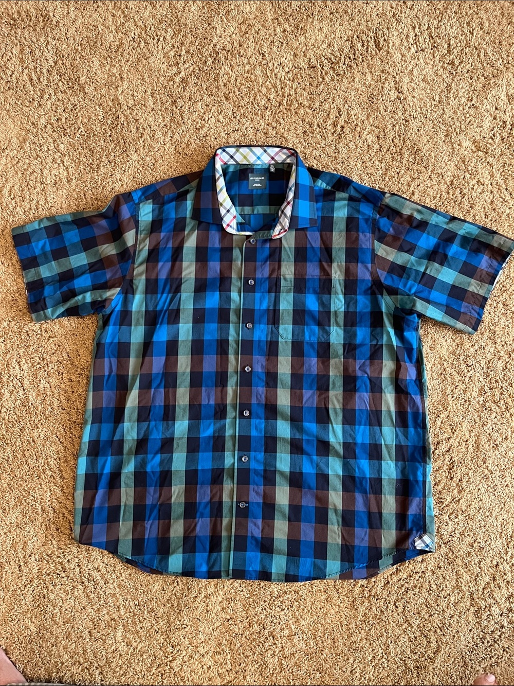 Leo Chevalier Design Men’s Short Sleeve Button Up XXL